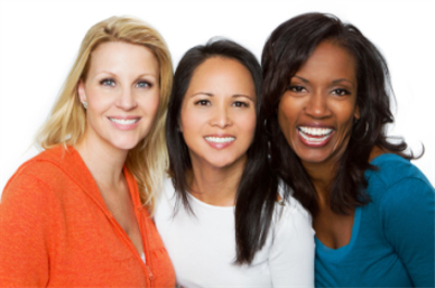 three women